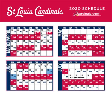 cardinals schedule 2020.